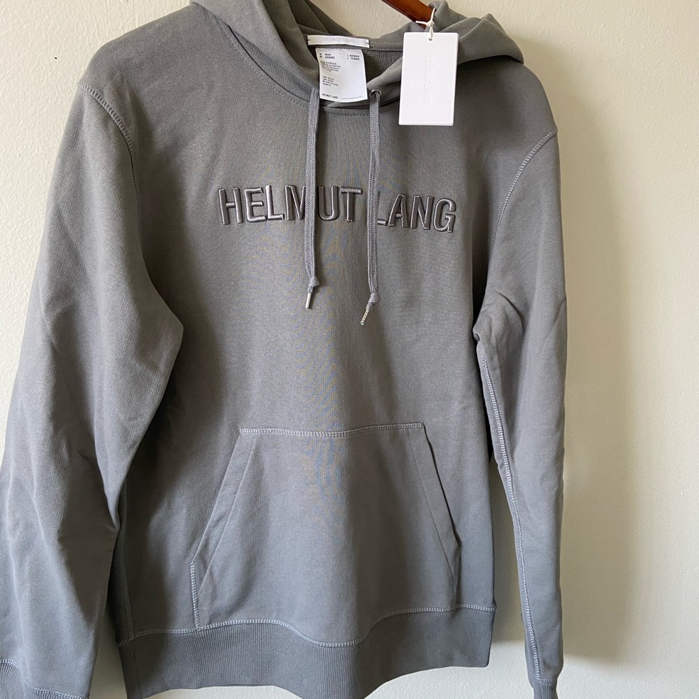 SOLD❌NWT HELMUT LANG EMBROIDERED HOODIE